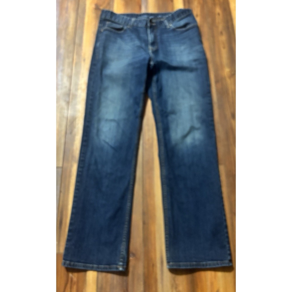 Calvin Klein Men's Med Wash Blue Jeans Size 34x31 Exact Straight Fit Cotton Boho